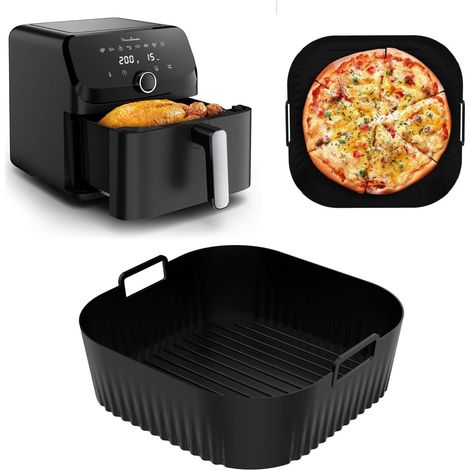 Accessoires Air Fryer pour Moulinex Easy Fry Mega 7.5 L, Moule Silicone Airfryer pour Moulinex EZ8558F0, Plat pour friteuse à air Moulinex (1/5)