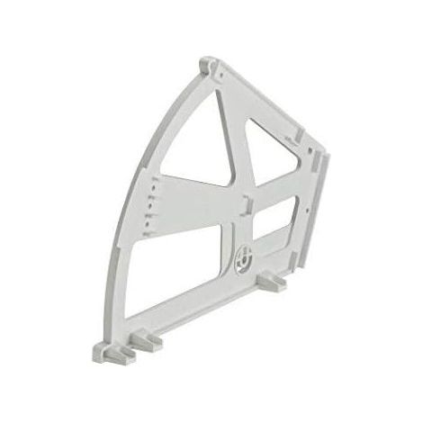 Neigbarer Schuhschrankbeschlag, 2-Fächer-Schuhregal, weißes Kunststoff-Drehgelenk, Möbelscharnier – Schubladen- und Türschließmechanismus – 1 Stück (1/5)