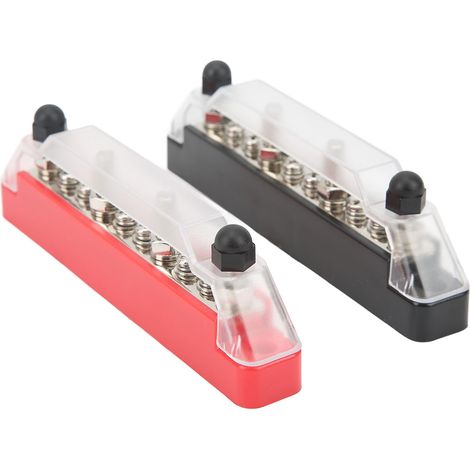 Bloc de distribution d'alimentation pour batterie 48 V 150 A, barre omnibus positive et négative, goujons M6, vis de borne M4 pour voitures, camping-cars et bateaux (1/5)