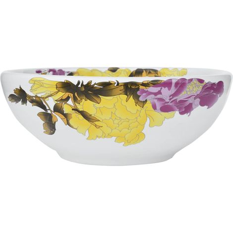Vasque à poser multicolore rond Φ41x14 cm céramique