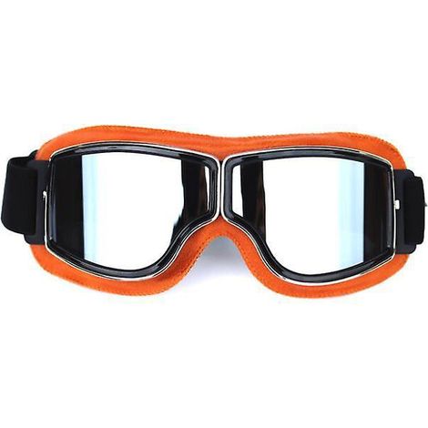 lunettes De Moto Biker Cyclisme Ski Cruisern Aviator Cruiser Jet Lunettes De Protection Masques De Moto Vintage Biker Oldtimer Scooter Harley Chop (1/5)