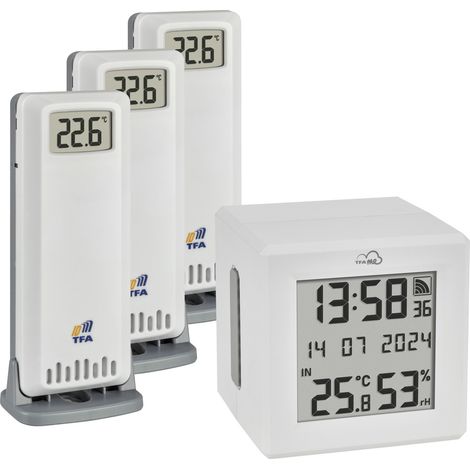 TFA Dostmann TFA.me Starter Set Thermo-hygromètre radiopiloté blanc 35.8113.02