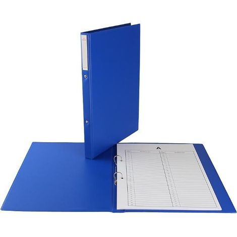Cartella portadocumenti personale, 2R/3 cm di larghezza, blu