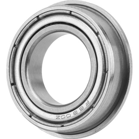Roulement à billes à gorge profonde avec flasque F6800-ZZ, 10 pièces, double joint étanche, 10x19x5mm, palier miniature de précision pour usage industriel et bricolage. (1/5)