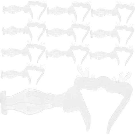 CCYKXA Set of 10 Roof Light Clips, Metal Gutter Clips, Hooks for Outdoor Festival Lighting (1/5)