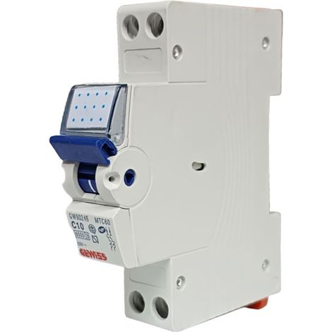 DISJON.MAGN.-THERM.COMP.2P C10 6KA 1M GEWISS GW90246 (1/2)
