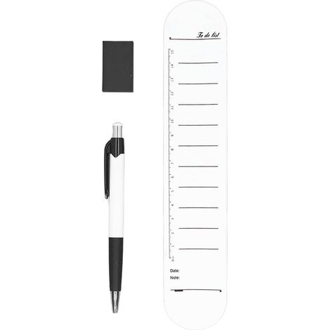 Wiederverwendbares, wasserfestes und abwischbares Silikon-Memo-Armband mit Stift und Radierer (1/5)