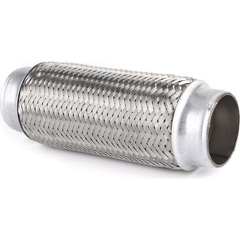 Tuyau d'échappement flexible en acier inoxydable, raccord de réparation, pièces automobiles 51 x 200 mm (1/5)