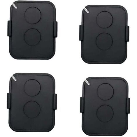 Lot de 4 Télécommande , 2 Canaux Télécommande Portail 433MHz avec Code Tournant Sécurisé, Compatible avec Récepteurs Automatisés