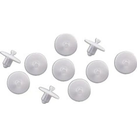 BOSCH Clavija de sujeción extremo de rejilla blanco tráfico (10x), 63028124
