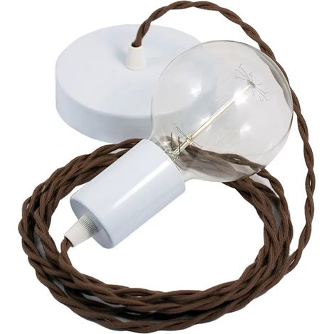Lámpara colgante Creative Cables tc13 cable textil cobre 2m (1/3)