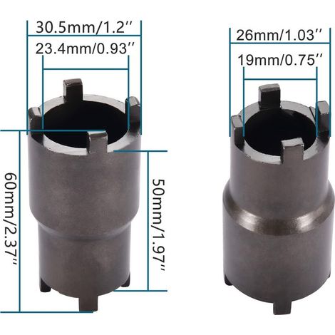 19 mm 23 mm Bipolar-Kupplungs-Arretierwerkzeug-Mutternschlüssel als Ersatz für 50 cm³ 70 cm³ 90 cm³ 110 cm³ 125 cm³ ATV Dirt Bike Go Kart Pit Bike 4 Wheeler (1/5)