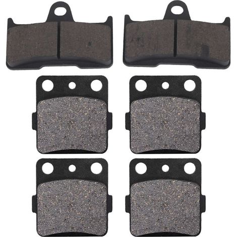 Lot de 6 plaquettes de frein avant arrière pour Grizzly 660 4x4 YFM660F 02-08 (1/4)