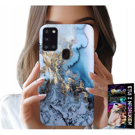 Custodia per Samsung Galaxy A21s - motivo marmo + vetro (1/5)