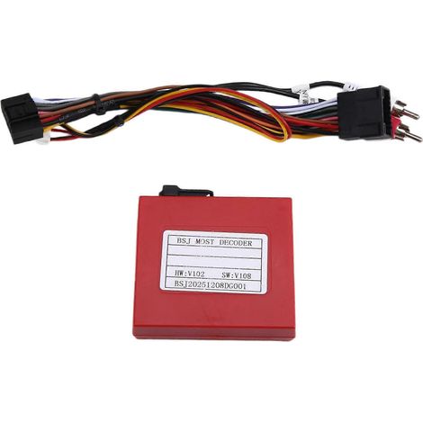 Boîtier décodeur/amplificateur/adaptateur de décodage à fibre optique auxiliaire pour Mercedes-Benz ML, GL, R et CLS (2004-2015) (1/5)