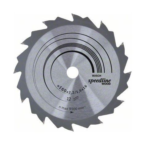 Bosch Speedline Wood Lama per sega circolare 160x16 mm per legno