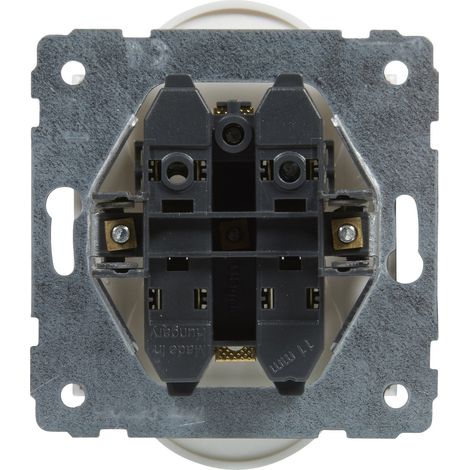 Steckdose 2X2P+Z - 16 A - 250 V - Schraubklemmen - montierbar in Mehrfachdrehrahmen, WEISS SUNO (1/5)