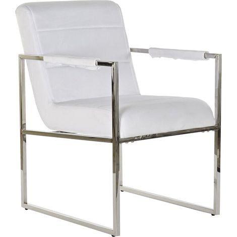 Butaca Acero Poliester 56X68X92 Blanco (1/5)