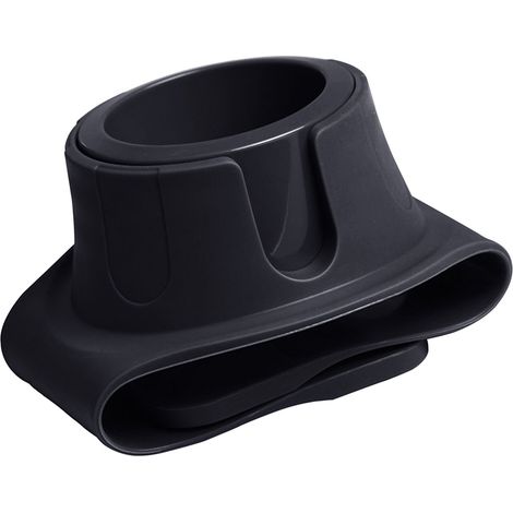 Porte-gobelet en silicone pour canapé, support anti-déversement, dessous de verre résistant à la chaleur, plateau porte-gobelet pour accoudoir, noir (1/5)