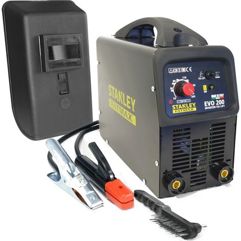 SOLDADOR INVERTER 200A TIG MMA ACCESORIOS SOLDADURA STANLEY FATMAX EVO 200