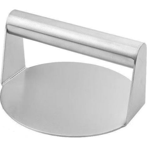 Molde redondo para hamburguesas, prensa para carne, acero inoxidable, apto para asar a la parrilla, fácil de limpiar, Ø 11,2 cm (1/5)