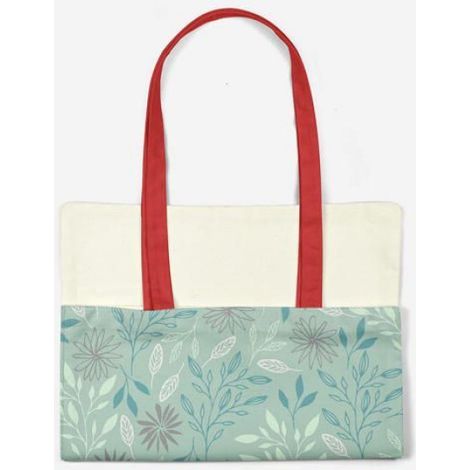 Sac shopping tote bag en coton Bonamaison 34×40 cm - anses 30 cm, réutilisable et durable (1/4)