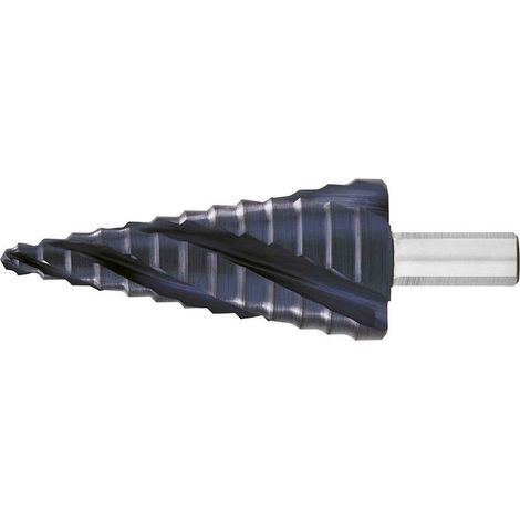 Stufenbohrer HSS TiAlN 4-fach Spiralnute 4-12mm EXACT (1/2)