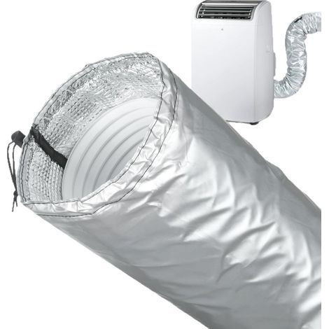 Protective sleeve for air conditioning hose, sound and heat insulation, dust protection, adjustable (1/5)