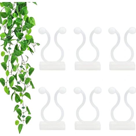 100 supports muraux pour plantes grimpantes, crochets auto-adhésifs pour la fixation des plantes, clips de fixation pour plantes de jardin (1/5)