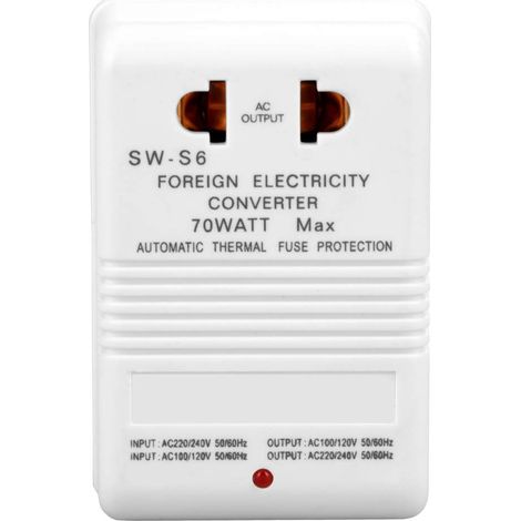 Lntyq Transformateur de convertisseur élévateur de Tension 70W 110V/120V à 220V/240V ,Prise Standard CN (1/5)
