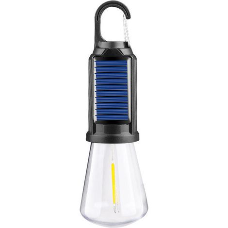 Lampe de camping solaire (1 pièce), éclairage extérieur longue durée, lampe à incandescence, lampe de tente portable et rechargeable pour une ambiance chaleureuse.-AquaForge