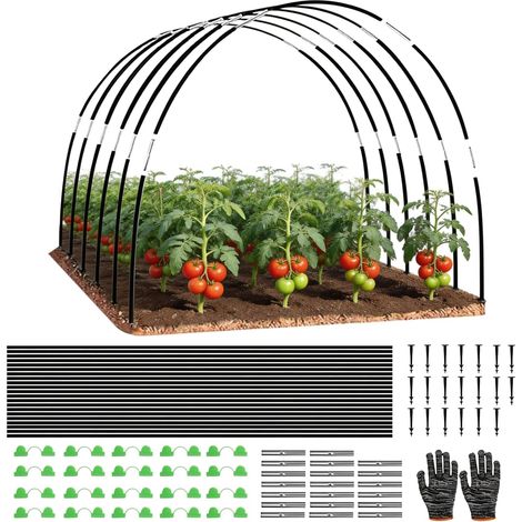 30 Arceau, Tige Fibre De Verre, Connecteur Inclus, Structure Modulable, Protection Potager (1/5)