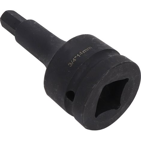 Douille à impact hexagonale 3/4 po 42 en chrome-molybdène antidéflagrant Accessoires pour outils à main H12/H14/H17/H19 (Douille à impact 3/4 po H14)