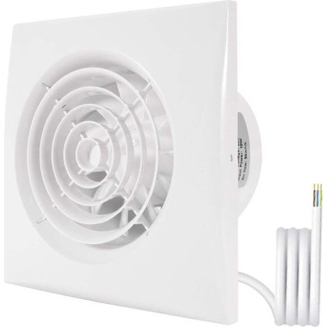 100mm Ventilateur Extracteur d'air pour Salle de Bain - Aérateur de Gaine Mural Plafond