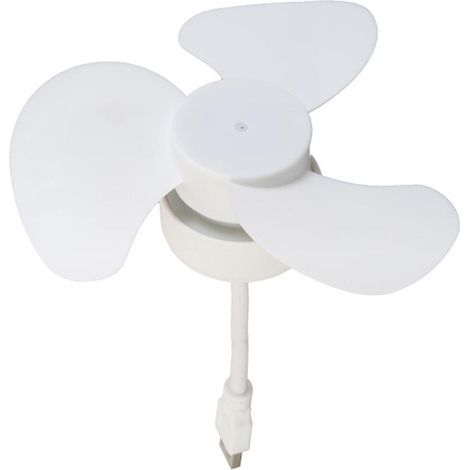 Ventilateur USB 5 V CC, ventilateur de plafond, orientation à 360°, faible bruit, ventilateur électrique d'intérieur pour ordinateur portable (1/5)