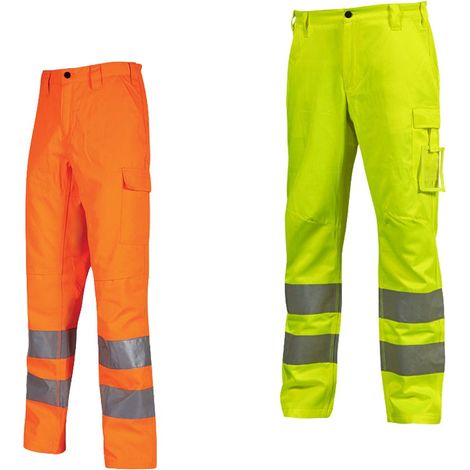 Pantaloni antinfortunistici alta visibilità U-Power Vega - M - Amarillo (1/4)