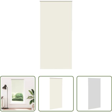 Store occultant -  Store enrouleur occultant blanc cassé 90x210cm largeur du tissu (1/5)