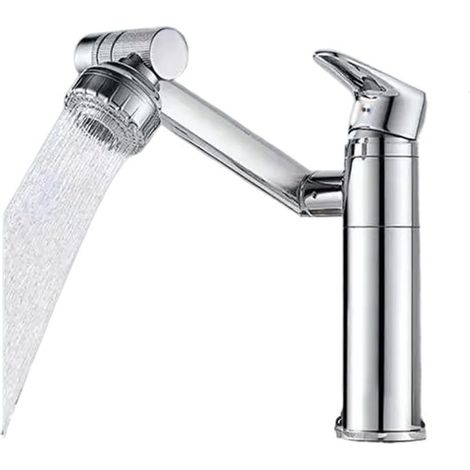 Robinet de cuisine Robinet rotatif universel, lavabo de cuisine et salle de bains, lavabo domestique chaud et froid, robinets de salle de bains(Orb) (1/5)
