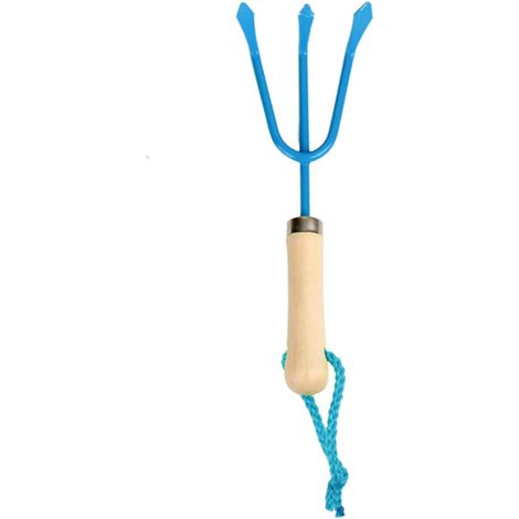 Esschert Design Kinderhandharke Blau - FSC® Holz & Metall