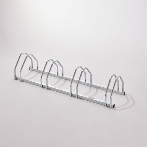 Mottez – Râtelier 4 vélos – Supports coniques pour pneus 40 à 70 mm – Tube acier Ø 16 mm – Charge maximale 60 kg (1/5)