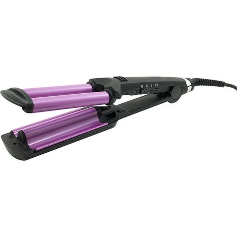 Piastra Onde per Capelli A 3 Rami Effetto Ondulatore Professionale 200°C (1/4)