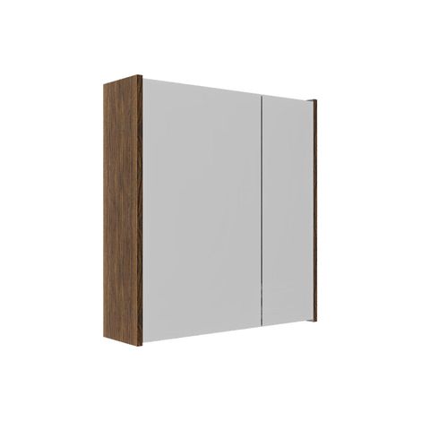 Saniclass Holz Frame Armoire de toilette - 60x63x16cm - incluant panneaux latéraux - Walnut pure