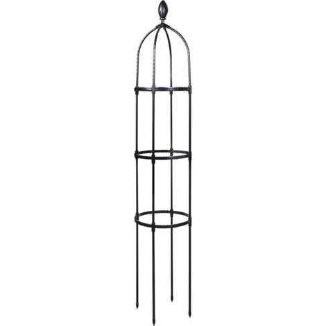 Tuteur de Jardin 145 cm Colonne rosiers Support pour Plantes grimpantes Ø 31.7 cm Obélisque de Jardin-RAPANDA (1/5)