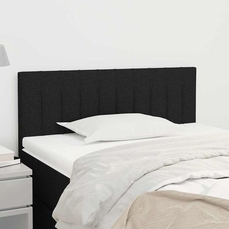 vidaXL Cabecero de tela negro 90x5x78/88 cm (1/5)