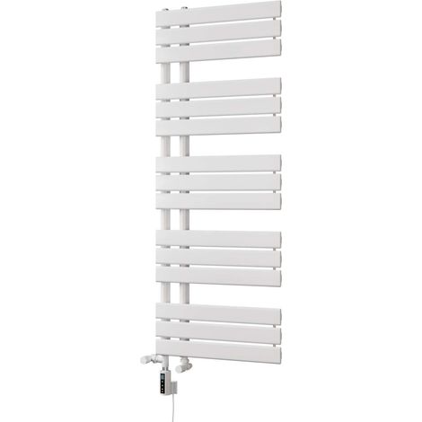 Tristan - White Dual Fuel Towel Rail H1292mm x W500mm Thermostatic WIFI (1/3)