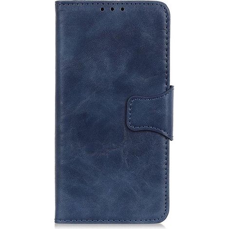 Étui portefeuille pour Motorola One Fusion Plus - Bleu - Coque avec rangement cartes (1/5)