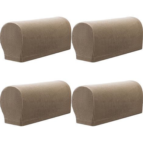 Housse D Accoudoir - Polyester 94 Spandex 6 - Extensible Pour Canapé Inclinable Et Fauteuil - Protection Contre Taches Et Rayures - 4 Pièces