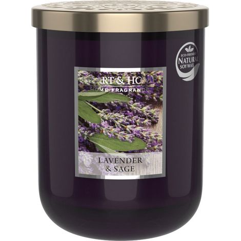 Grande bougie heart and home Lavande et sauge (1/2)