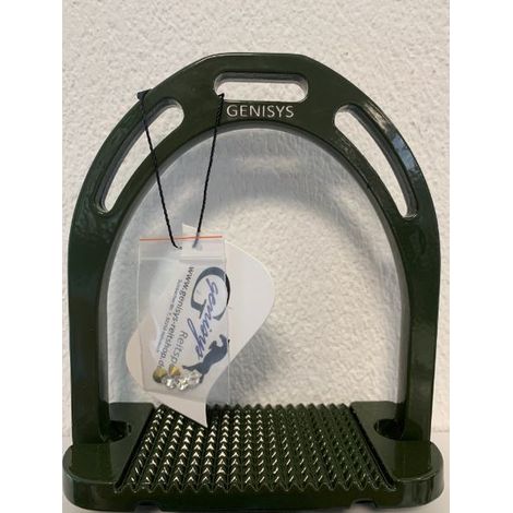 Genisys Steigbügel martini-olive grün glossy mit Strass + Ersatzsteinchen (Platinum) (1/2)