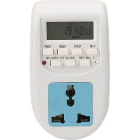 Minuteur de prise électrique, interrupteur de minuterie portable, durable et précis, multifonctionnel pour de multiples scénarios (1/5)